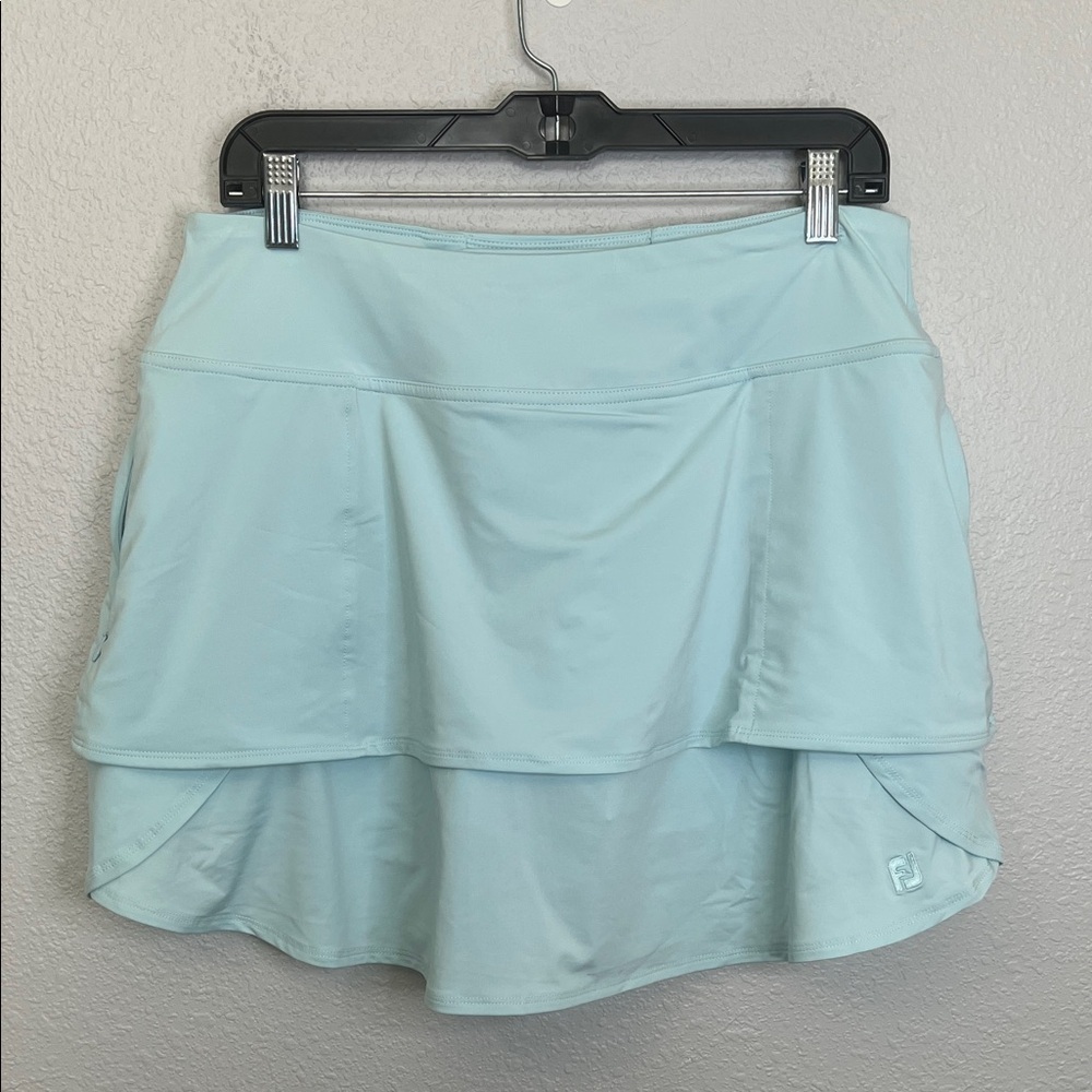 Footioy Golf Leisure Athletic Ruffle Skort Blue Size Large NWT *Flaw